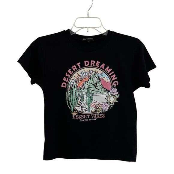 Green Goddess | Black Desert Dreaming Vibes Sunset Southwest Crop Top Large - Picture 1 of 5